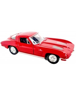 Метална кола Welly -  Chevrolet Corvette 1963, 1:34